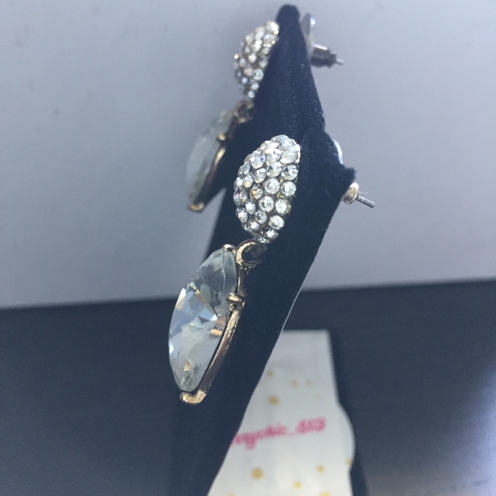 Crystal/Pave Earring Set - Picture 4 of 6